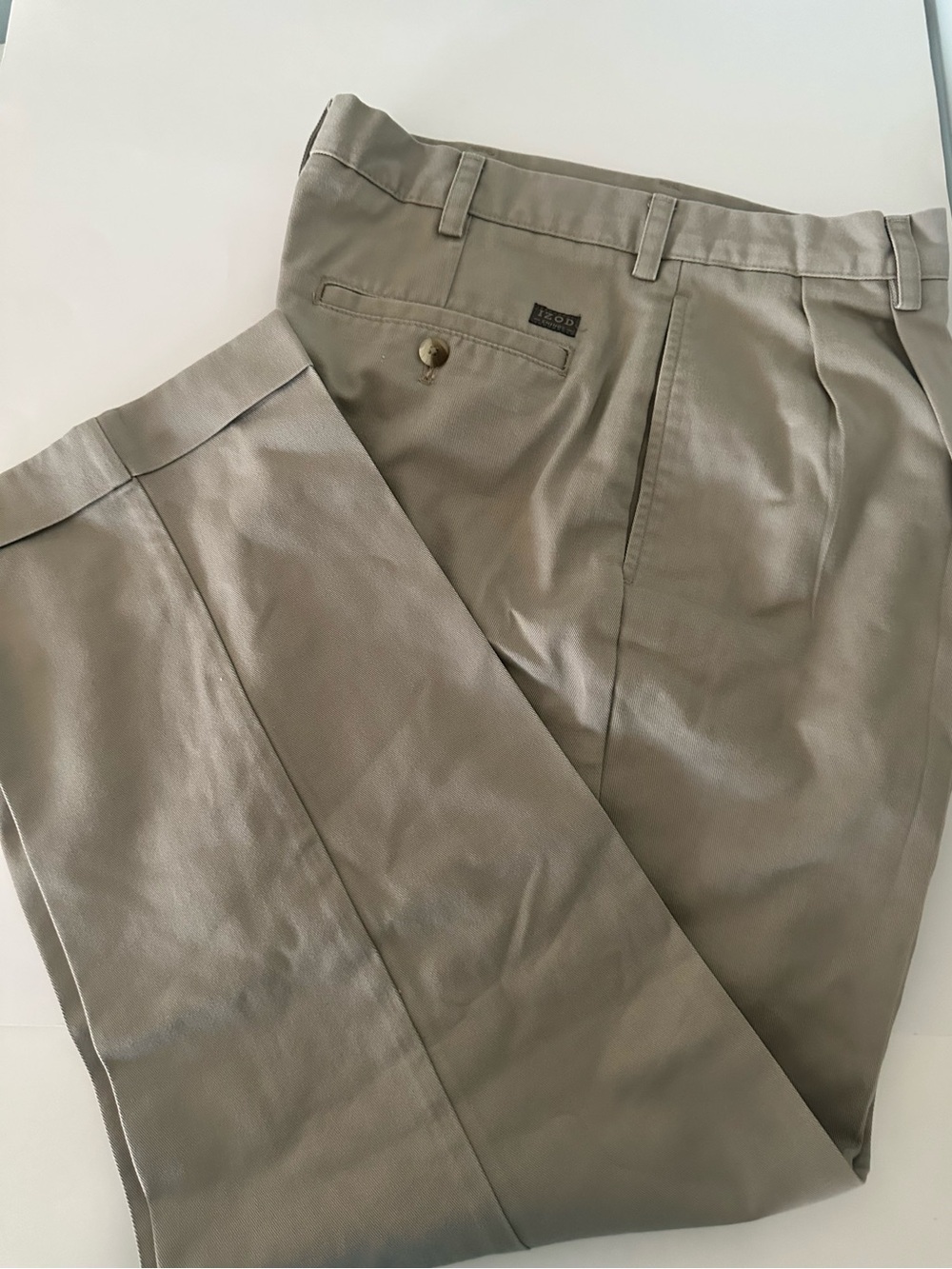 Izod Men's Chinos in Olive Tan
